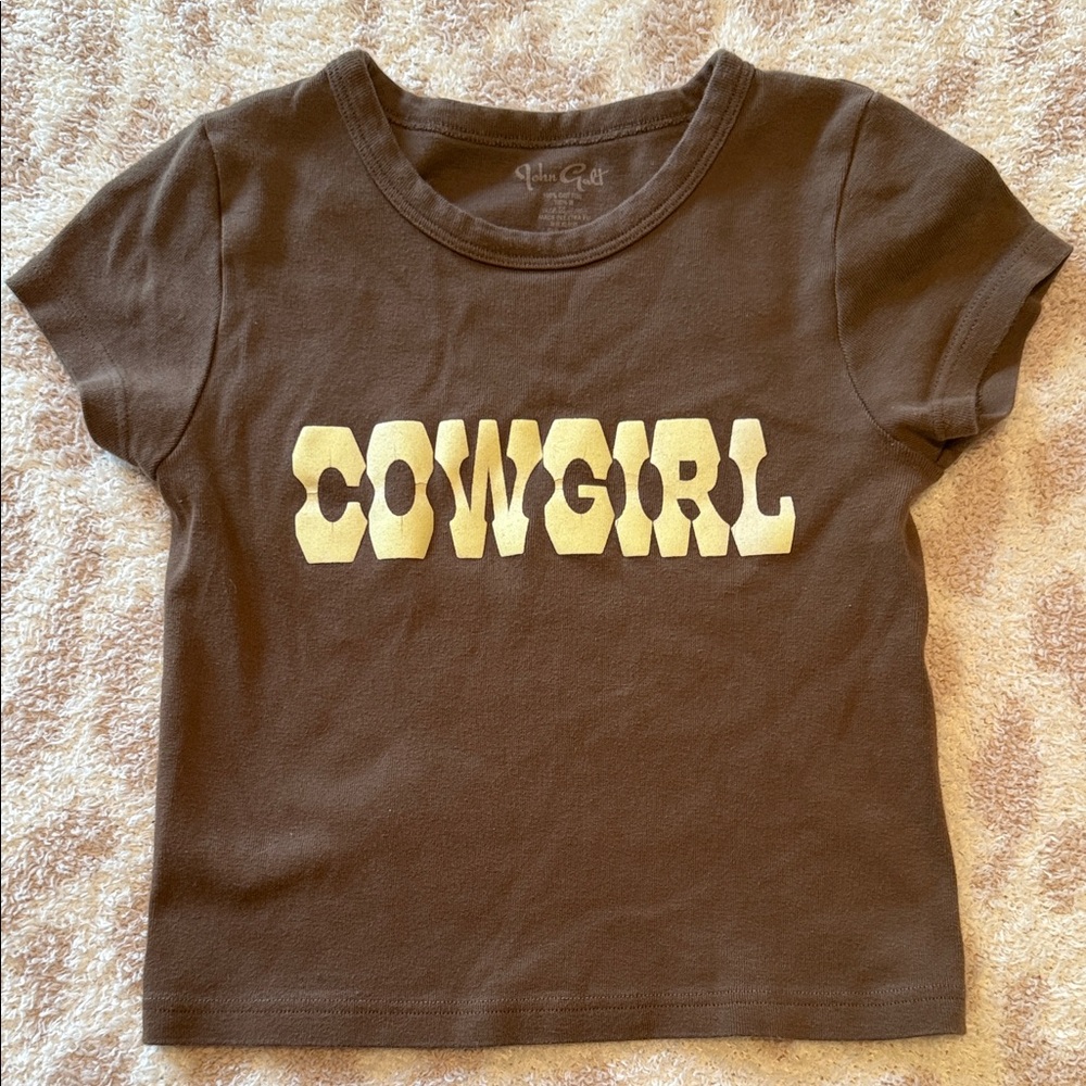 Brandy Melville Brown Cowgirl Tee